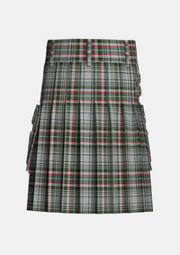 Utility_Beckett_Beaumont_Tartan_kilt_back_image_with_pleated_design_and_adjustable_buckles_for_men
