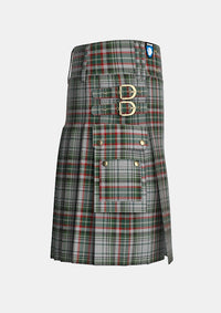 Utility_Beckett_Beaumont_Tartan_kilt_right_image_with_pleated_design_and_adjustable_buckles_for_men