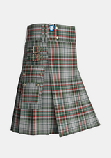Utility_Beckett_Beaumont_Tartan_kilt_side_image_with_pleated_design_and_adjustable_buckles_for_men