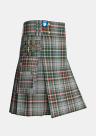 Utility_Beckett_Beaumont_Tartan_kilt_side_image_with_pleated_design_and_adjustable_buckles_for_men