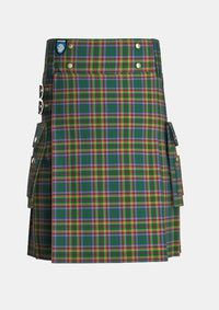 Utility_Belwade_Tartan_11440_kilt_front_image_with_pleated_design_and_adjustable_buckles_for_men