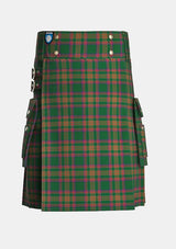 Utility_Berry_Tribute_Tartan_11226_kilt_front_image_with_pleated_design_and_adjustable_buckles_for_men