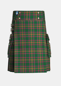 Utility_Berry_Tribute_Tartan_11226_kilt_front_image_with_pleated_design_and_adjustable_buckles_for_men