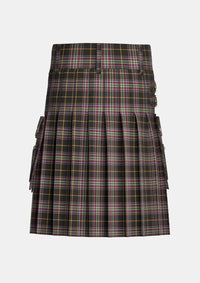 Utility_Bird_Family_Tartan_10350_kilt_back_image_with_pleated_design_and_adjustable_buckles_for_men