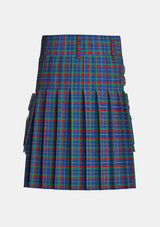 Utility_Bizzell_Thomas_Tartan_12563_kilt_back_image_with_pleated_design_and_adjustable_buckles_for_men