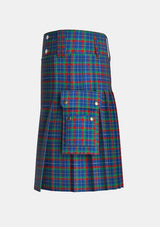 Utility_Bizzell_Thomas_Tartan_12563_kilt_left_image_with_pleated_design_and_adjustable_buckles_for_men