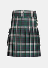 Utility_Black_Watch_Dress_tartan_kilt_back_image_with_pleated_design_and_adjustable_buckles_for_men