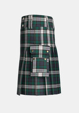 Utility_Black_Watch_Dress_tartan_kilt_left_image_with_pleated_design_and_adjustable_buckles_for_men