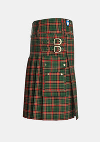 Utility_Blackburn_Appalachian_Hunting_Tartan_kilt_right_image_with_pleated_design_and_adjustable_buckles_for_men