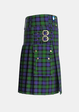 Utility_Blair_2_Tartan_416_kilt_right_image_with_pleated_design_and_adjustable_buckles_for_men