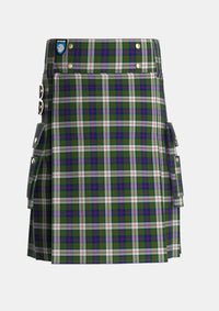 Utility_Blair_Dress_Tartan_483_kilt_front_image_with_pleated_design_and_adjustable_buckles_for_men