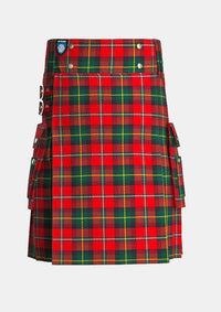 Utility_Body_Modern_Tartan_kilt_front_image_with_pleated_design_and_adjustable_buckles_for_men