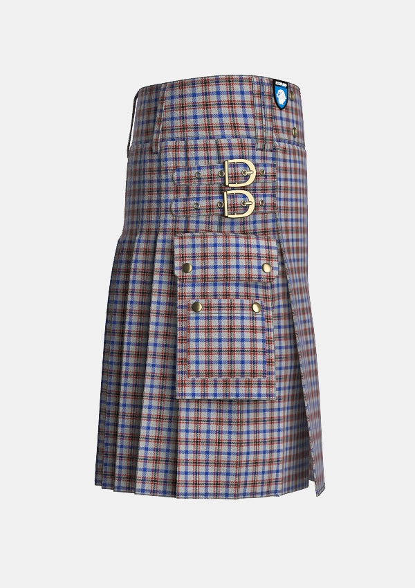 Utility_Boswell_Dress_Tartan_6359_kilt_right_image_with_pleated_design_and_adjustable_buckles_for_men