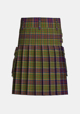 Utility_Bowie_Dalgety_Tartan_434_kilt_back_image_with_pleated_design_and_adjustable_buckles_for_men