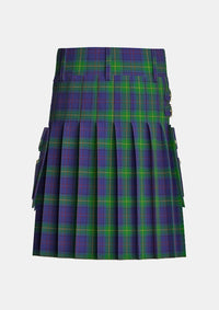 Utility_Boyle_Tartan_6758_kilt_back_image_with_pleated_design_and_adjustable_buckles_for_men