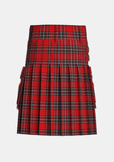 Utility_Bradley_University_Tartan_11312_kilt_back_image_with_pleated_design_and_adjustable_buckles_for_men