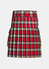 Utility_Bro_Sant_Malou_Tartan_kilt_back_image_with_pleated_design_and_adjustable_buckles_for_men
