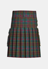 Utility_Brodie_Hunting_Ancient_Tartan_kilt_back_image_with_pleated_design_and_adjustable_buckles_for_men