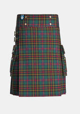 Utility_Brodie_Hunting_Ancient_Tartan_kilt_front_image_with_pleated_design_and_adjustable_buckles_for_men