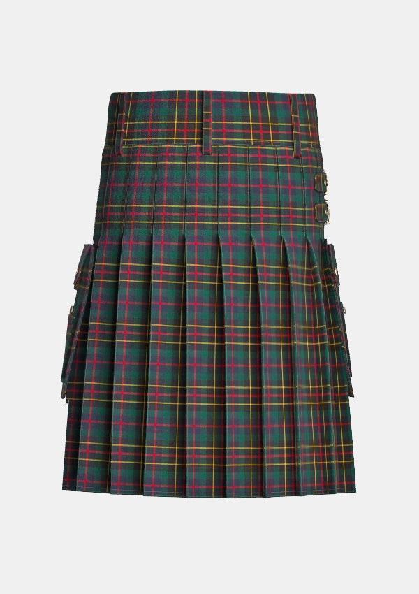 Utility_Brodie_Hunting_Modern_Tartan_kilt_back_image_with_pleated_design_and_adjustable_buckles_for_men