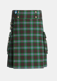 Utility_Brodie_Hunting_Tartan_1334_kilt_front_image_with_pleated_design_and_adjustable_buckles_for_men