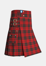 Utility_Brodie_tartan_1193_kilt_side_image_with_pleated_design_and_adjustable_buckles_for_men