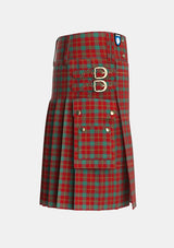 Utility_Bronte_Tartan_6614_kilt_right_image_with_pleated_design_and_adjustable_buckles_for_men