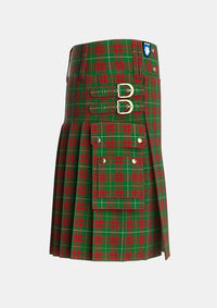 Utility_Bruce_Hunting_Tartan_1816_kilt_right_image_with_pleated_design_and_adjustable_buckles_for_men