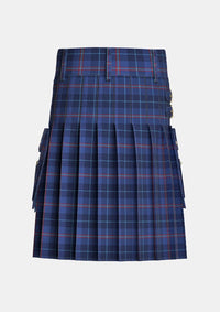 Utility_Bryson_Tartan_2216_kilt_back_image_with_pleated_design_and_adjustable_buckles_for_men
