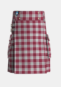 Utility_Buchanan_1842_Official_Tartan_1261_kilt_front_image_with_pleated_design_and_adjustable_buckles_for_men