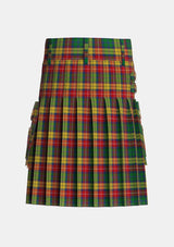 Utility_Buchanan_1850_Official_Tartan_151_kilt_back_image_with_pleated_design_and_adjustable_buckles_for_men