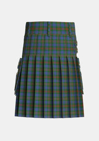 Utility_Buchanan_Hunting_Official_Tartan_604_kilt_back_image_with_pleated_design_and_adjustable_buckles_for_men