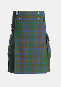 Utility_Buchanan_Hunting_Official_Tartan_604_kilt_front_image_with_pleated_design_and_adjustable_buckles_for_men