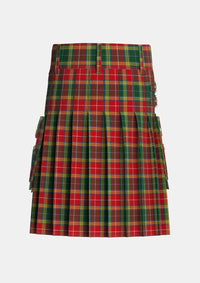 Utility_Buchanan_of_Leny_Tartan_171_kilt_back_image_with_pleated_design_and_adjustable_buckles_for_men