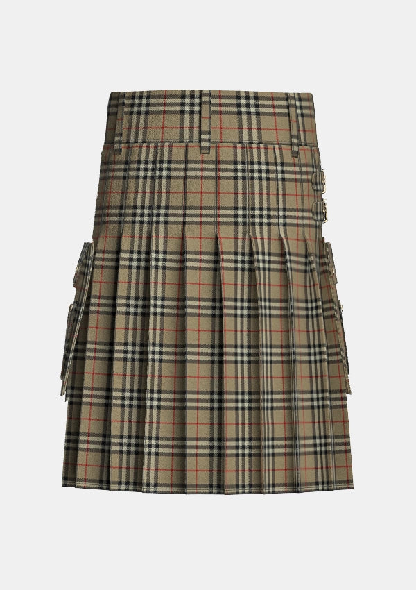 Utility_Burberry_tartan_1239_kilt_back_image_with_pleated_design_and_adjustable_buckles_for_men