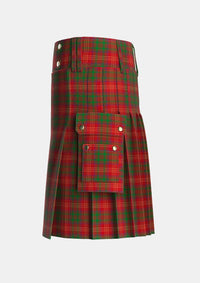 Utility_Burns_1930_Tartan_1539_kilt_left_image_with_pleated_design_and_adjustable_buckles_for_men
