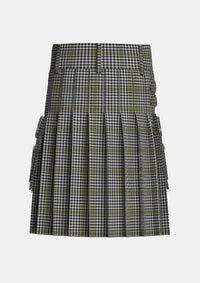 Utility_Burns_tartan_1736_kilt_back_image_with_pleated_design_and_adjustable_buckles_for_men