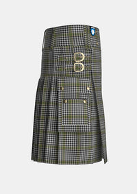 Utility_Burns_tartan_1736_kilt_right_image_with_pleated_design_and_adjustable_buckles_for_men