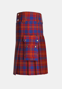 Utility_Butler_tartan_4058_kilt_left_image_with_pleated_design_and_adjustable_buckles_for_men