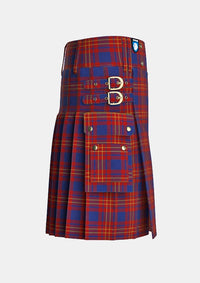 Utility_Butler_tartan_4058_kilt_right_image_with_pleated_design_and_adjustable_buckles_for_men