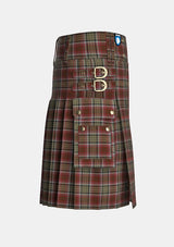 Utility_Caithness_Tartan_2466_kilt_right_image_with_pleated_design_and_adjustable_buckles_for_men
