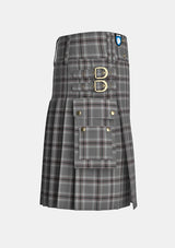 Utility_Caledonian_Bloom_Tartan_11810_kilt_right_image_with_pleated_design_and_adjustable_buckles_for_men
