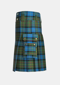 Utility_California_Tartan_kilt_left_image_with_pleated_design_and_adjustable_buckles_for_men