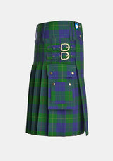 Utility_Cambridge_Tartan_6660_kilt_right_image_with_pleated_design_and_adjustable_buckles_for_men