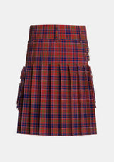 Utility_Cameron_of_Locheil_Original_Tartan_1398_kilt_back_image_with_pleated_design_and_adjustable_buckles_for_men