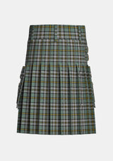 Utility_Cape_Breton_Tartan_1883_kilt_back_image_with_pleated_design_and_adjustable_buckles_for_men
