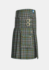 Utility_Cape_Breton_Tartan_1883_kilt_right_image_with_pleated_design_and_adjustable_buckles_for_men