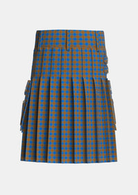 Utility_Carlisle_Ancient_Tartan_680_kilt_back_image_with_pleated_design_and_adjustable_buckles_for_men