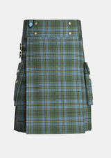 Utility_Carter_Tartan_10259_kilt_front_image_with_pleated_design_and_adjustable_buckles_for_men