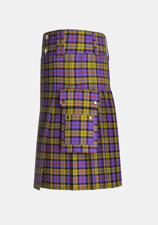 Utility_Casey_Tartan_6914_kilt_left_image_with_pleated_design_and_adjustable_buckles_for_men